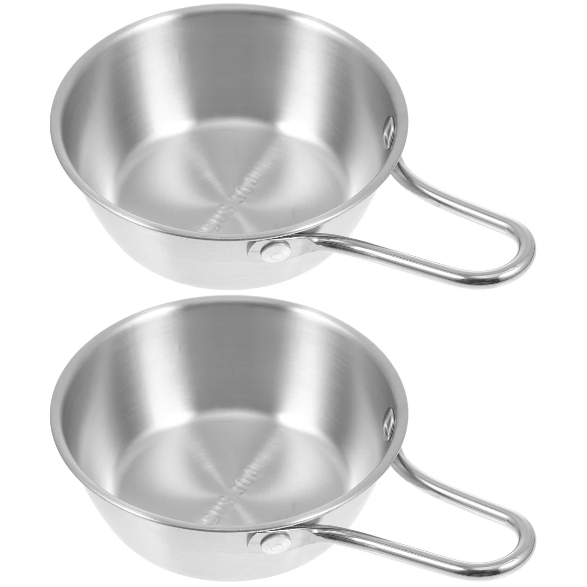 

Bowl Korean Stainless Steelbowls Rice Ramenhandlecup Soup Serving Cold Pot Cookingmetal Exquisite Container Makgeolli Camping