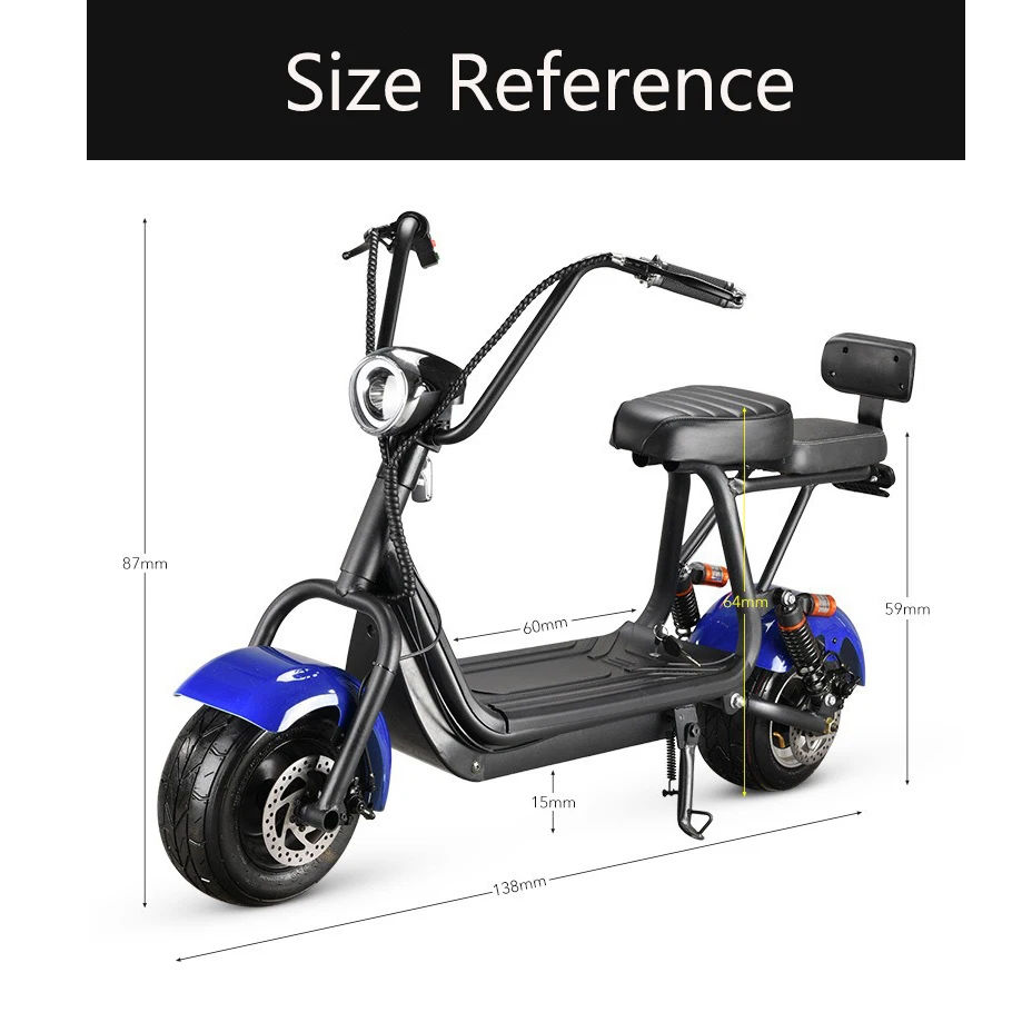 48 В 800 Вт мини-электрический 2-колесный скутер Citycoco для взрослых аксессуары