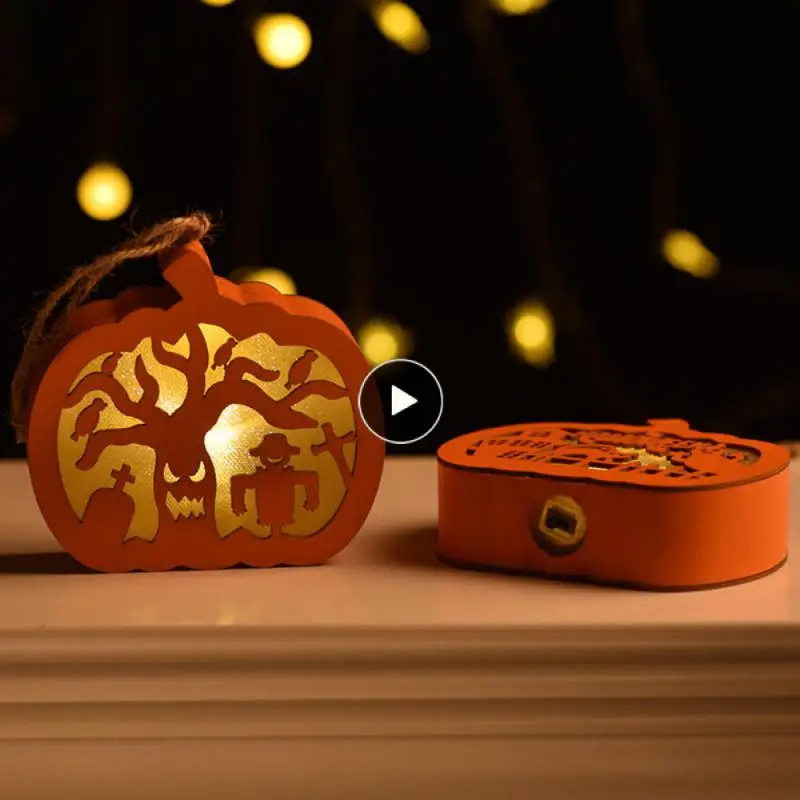 

Halloween Pumpkin Lamp Led Light Pumpkin Lantern Hanging Decorative Lamp Gift Light Festival Home Party Decor Halloween Ornament