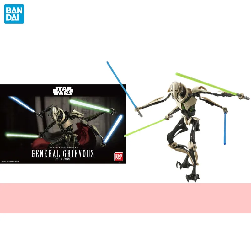 Bandai Original Star Wars Movie 1/12 General Grievous Action Figure Assembly Collection Model Kit Toy Gifts for Children