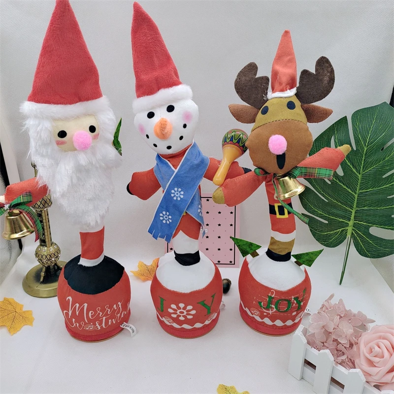 

Christmas Dancing Cactus Electron Plush Toy Soft Plush Doll Babies Dancing Santa Claus Sing And Dance Repeat Talking Toy Gifts