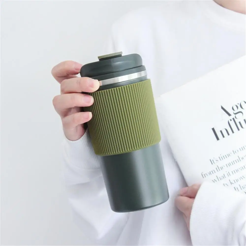 

Portable Fashion Couples 304 Stainless Steel 450ml Simple Ins Wind Thermos Cup Men And Women Office Coffee Cup Wholesale 2023