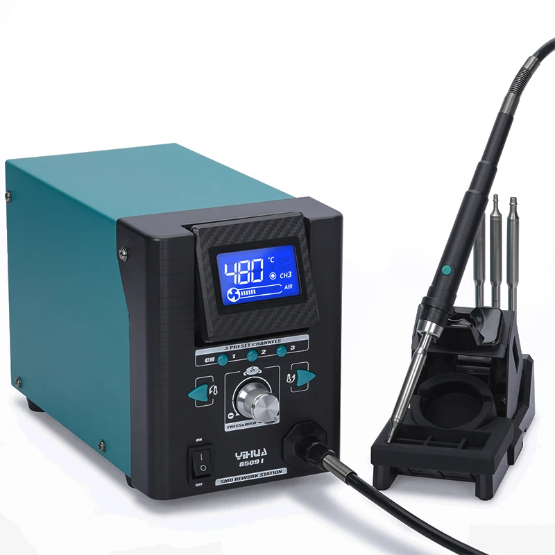YIHUA 8509-I Прецизионная паяльная станция горячего воздуха Паяльная BGA с цифровым