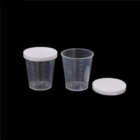 500 x 30ml disposable plastic clear measuring cups with lids liquid container medicine cups home kitchen tool measuring cups