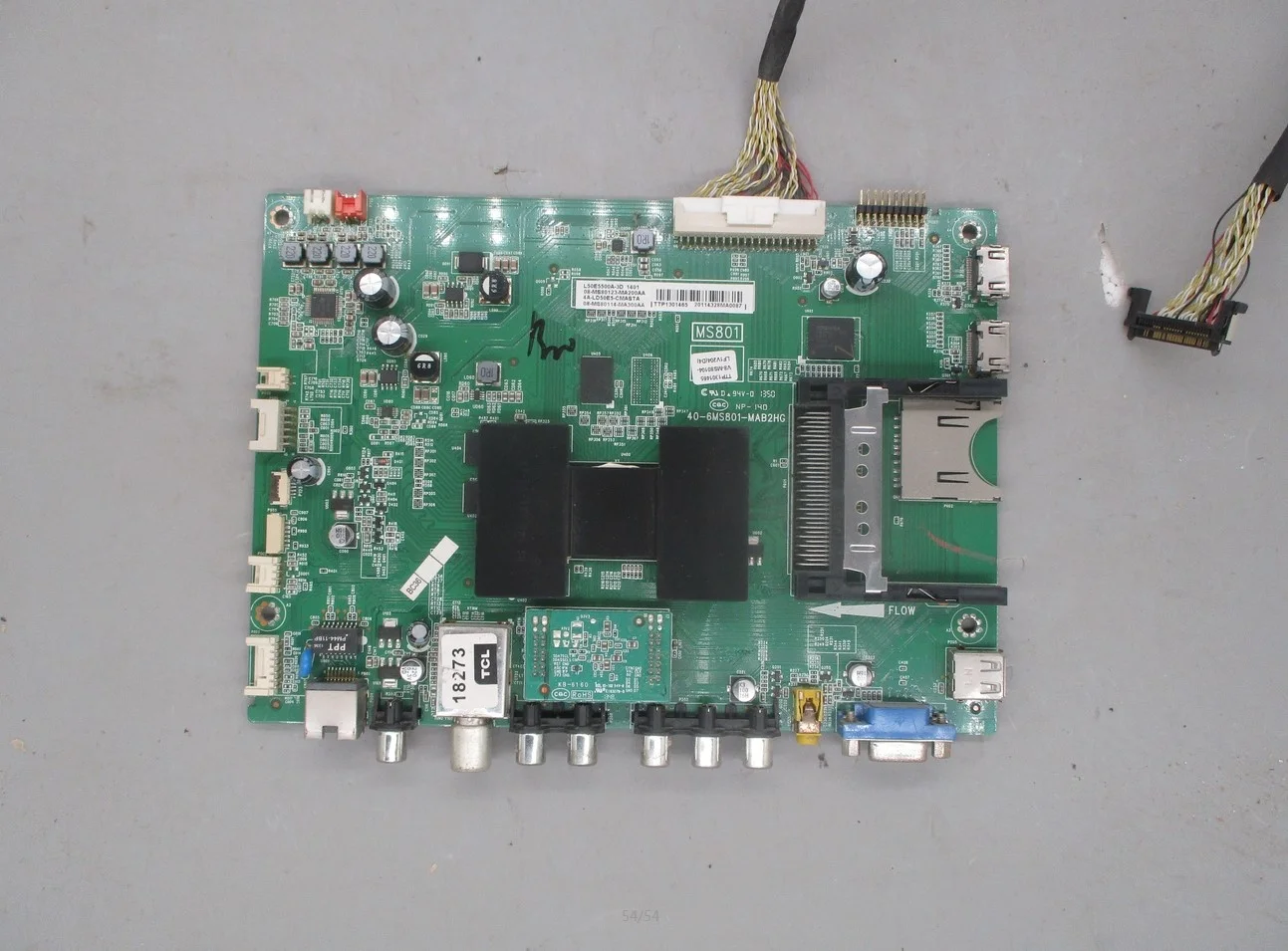 

Разборка для Tcl L50e5500a-3d материнская плата 40-6ms801-mab2hg экран V500hk1-ls6