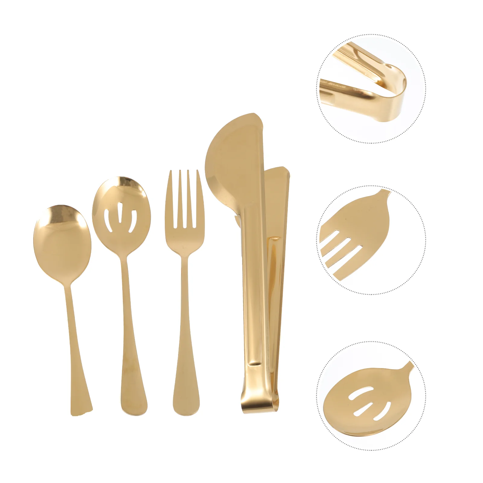 

Serving Spoons Setfork Tong Tongs Clip Steel Stainless Spoon Buffet Clamp Metal Utensils Flatware Forks Dinner Barbecue