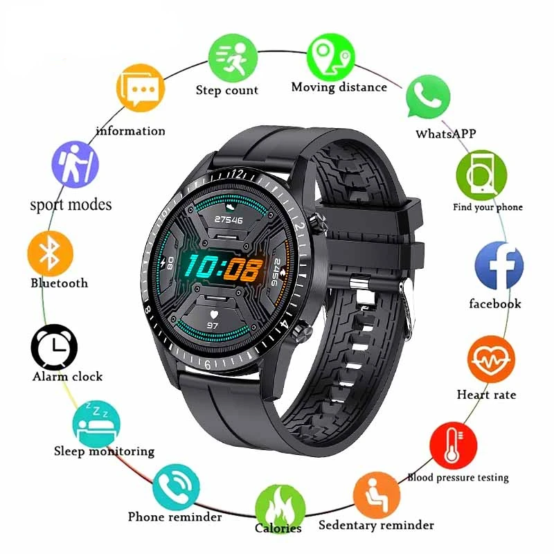 

Original I9 Smart Watch Heart Rate Blood Oxygen Blue Tooth Phone Call Music Sports Tracker 2022 New For HuaWei Android IOS Phone