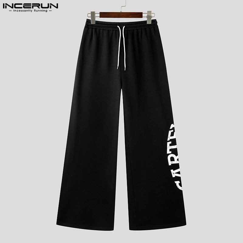 Мужские брюки в спортивном стиле INCERUN мужские повседневные свободные длинные для