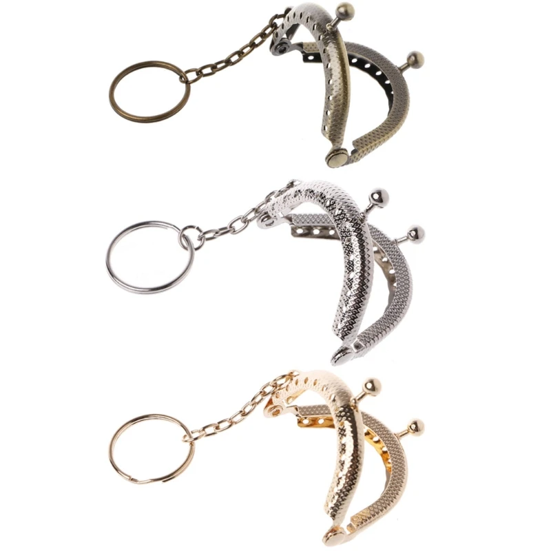 

1PC Coin Purse Bag Arch Frame Kiss Clasp Lock With for Key Ring DIY Craft 5cm