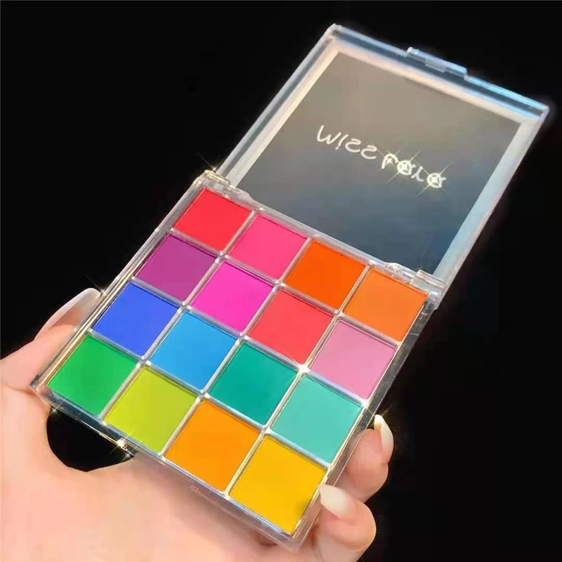 

HEALLOR 16 Christmas Color Eye Shadow Palette Colorful Artist Shimmer Glitter Matte Pigmented Eyeshadow Eye Makeup Cosmetics