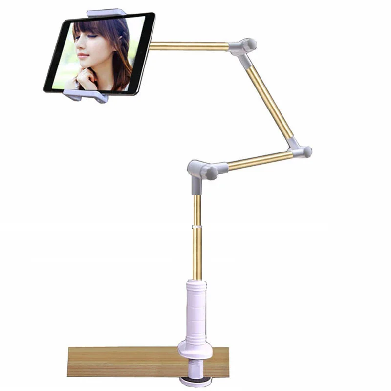 

Folding Long Arm Tablet Phone Stand Holder For Ipad Pro 12.9 11 10.5 Samsung Kindle 4-14 Inch Lazy Bed Tablet Mount Bracket