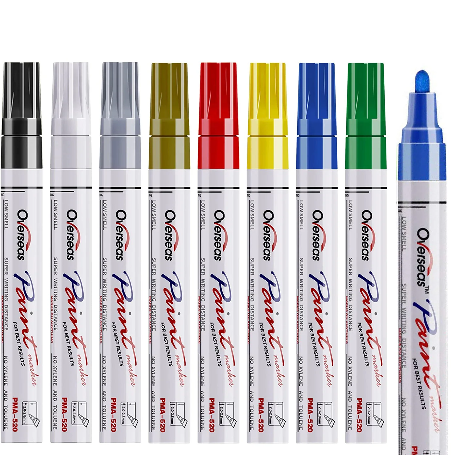 

Paint Marker Pens 8/12/18 Colors Oil Based Paint Markers Permanent Waterproof Quick Dry Medium Tip, Assorted Color Paint Pen