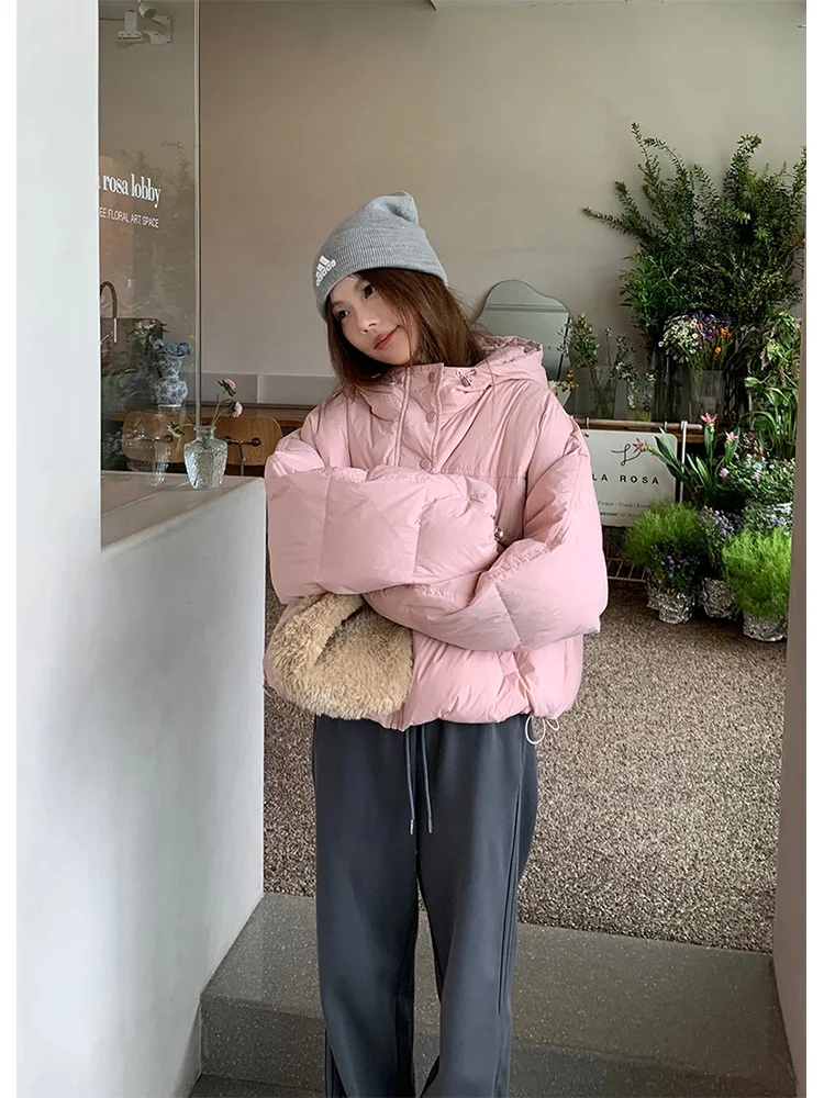 [Распродажа невозврат] Im Warm Beiguo 4 цвета 90 белый капюшон на утином пуху теплый