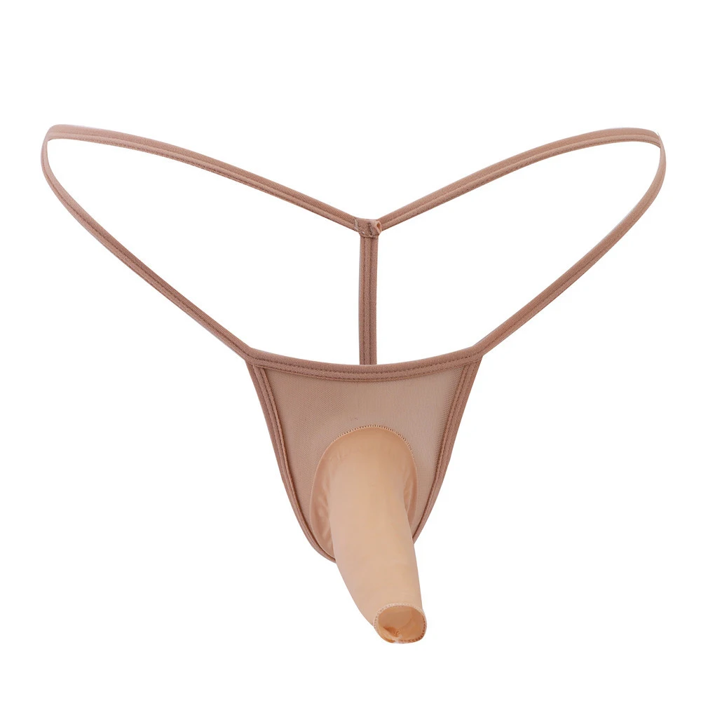 

Men Elephant Nose T-Panties Sheath G-string Jockstrap Briefs Temptation Low Waist T-back Underwear Invisible Panties Nightwear