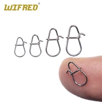 wifreo 50100pcs stainless steel 304 oval snap quick change pin for fishing lure saltwater fishing hook fast clip lock connector