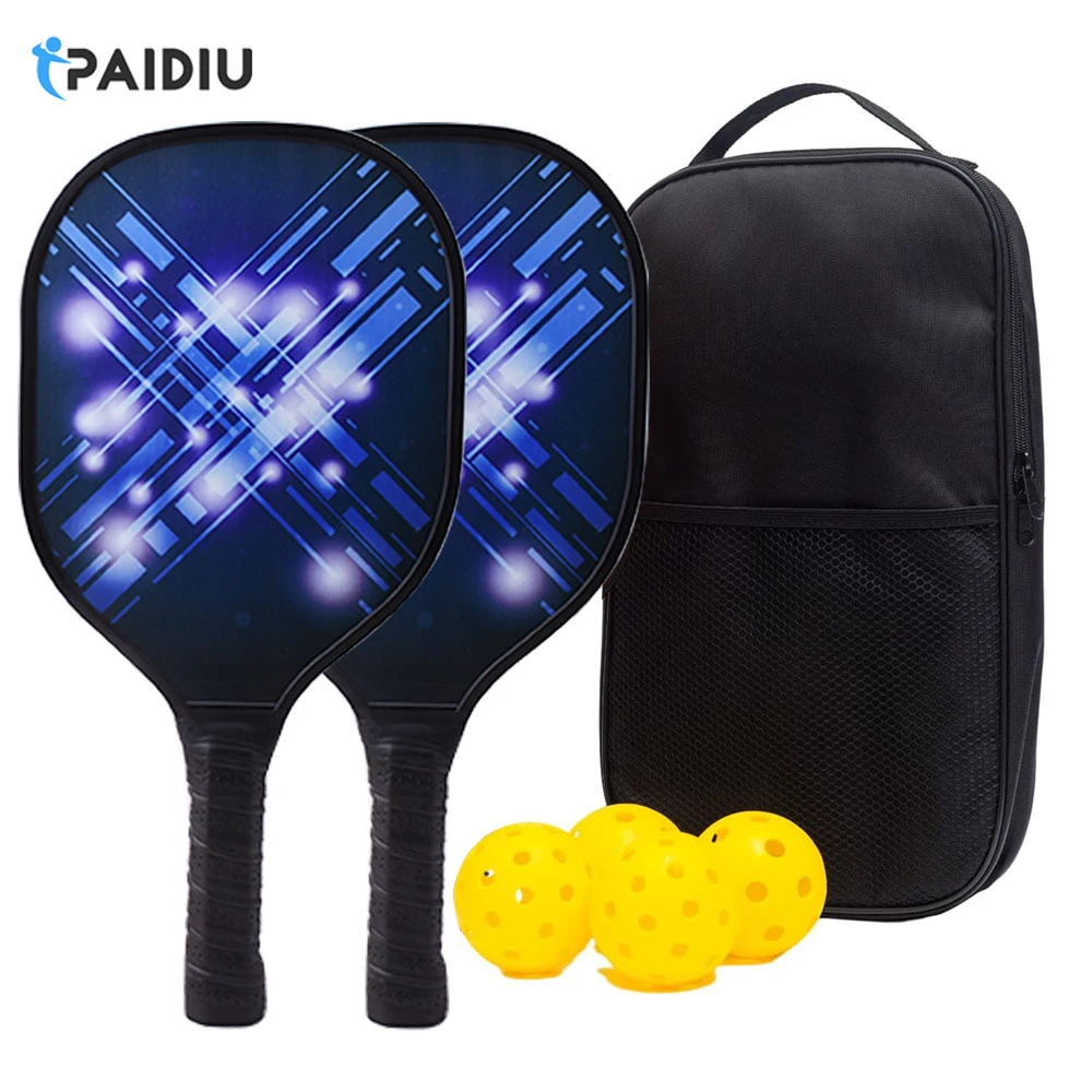 

Pickleball Paddles Set USAPA Approved Carbon Fiber Pickleball Rackets of 2 with Graphite Lightweight Enhance PP Honeycomb Core