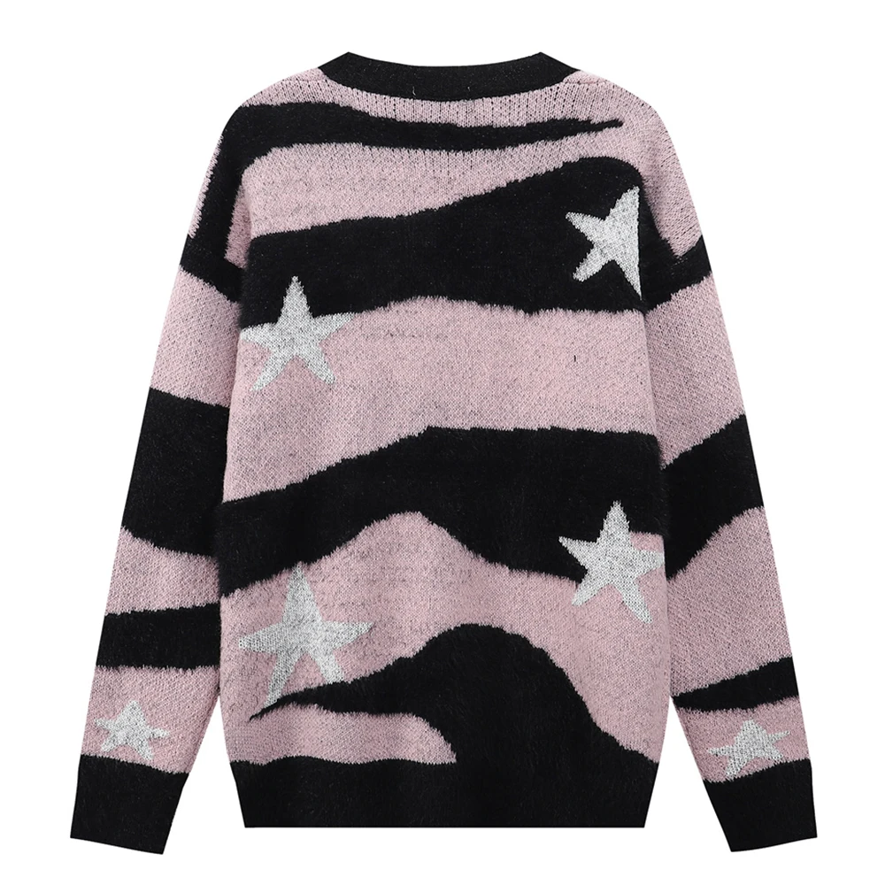 Звезда зебра кардиган мужской свитер осень Повседневная Верхняя одежда