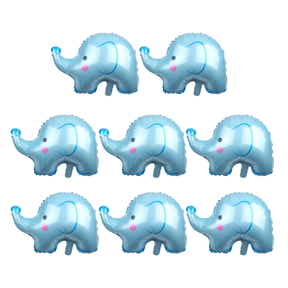 

8 Pcs Animal Shpaped Birthday Balloons Balloons Kids Elephant Helium Balloons Ornaments Kids Decorate Woodland Balloon