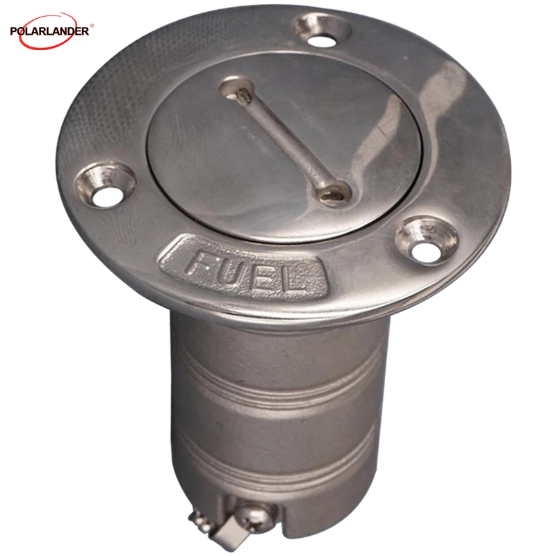 

Boat Marine Keyless Deck Gas Fuel Tank Filler With Pull Out Lug 1.5 Inch For Fuel Hose Stainless Steel Silver Accessories 1 Pc