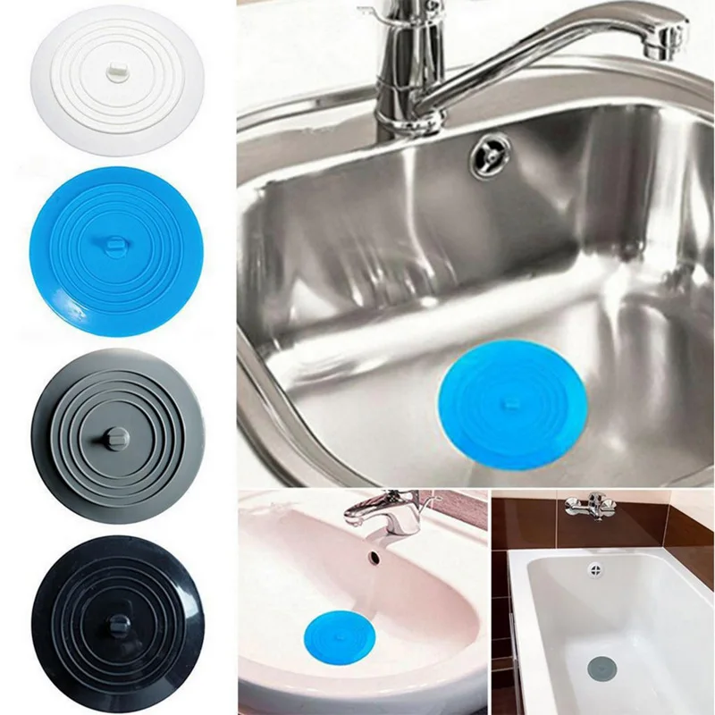

Household Silicone Tub Flat Plug Stopper Seal Sink Hair Stopper Anti Odor Deodorant Cover Leakage-proof Drain Cover 15cm Thick