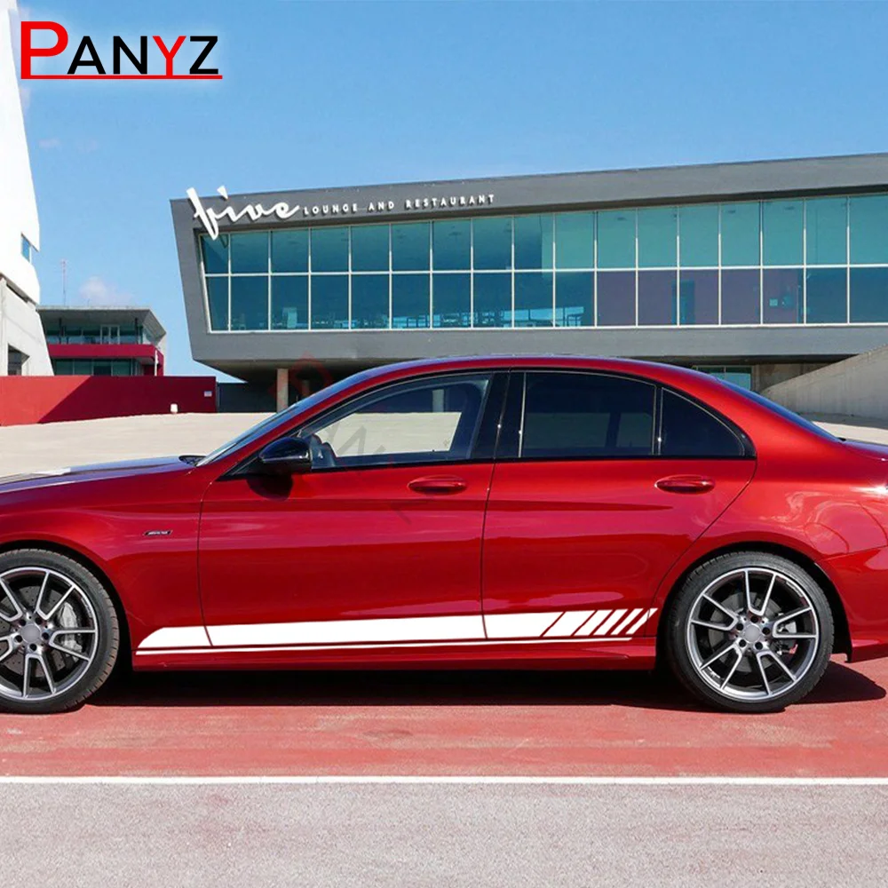 Боковые полосы капота на крышу задняя наклейка для Mercedes Benz C Class W205 C63 AMG стильная