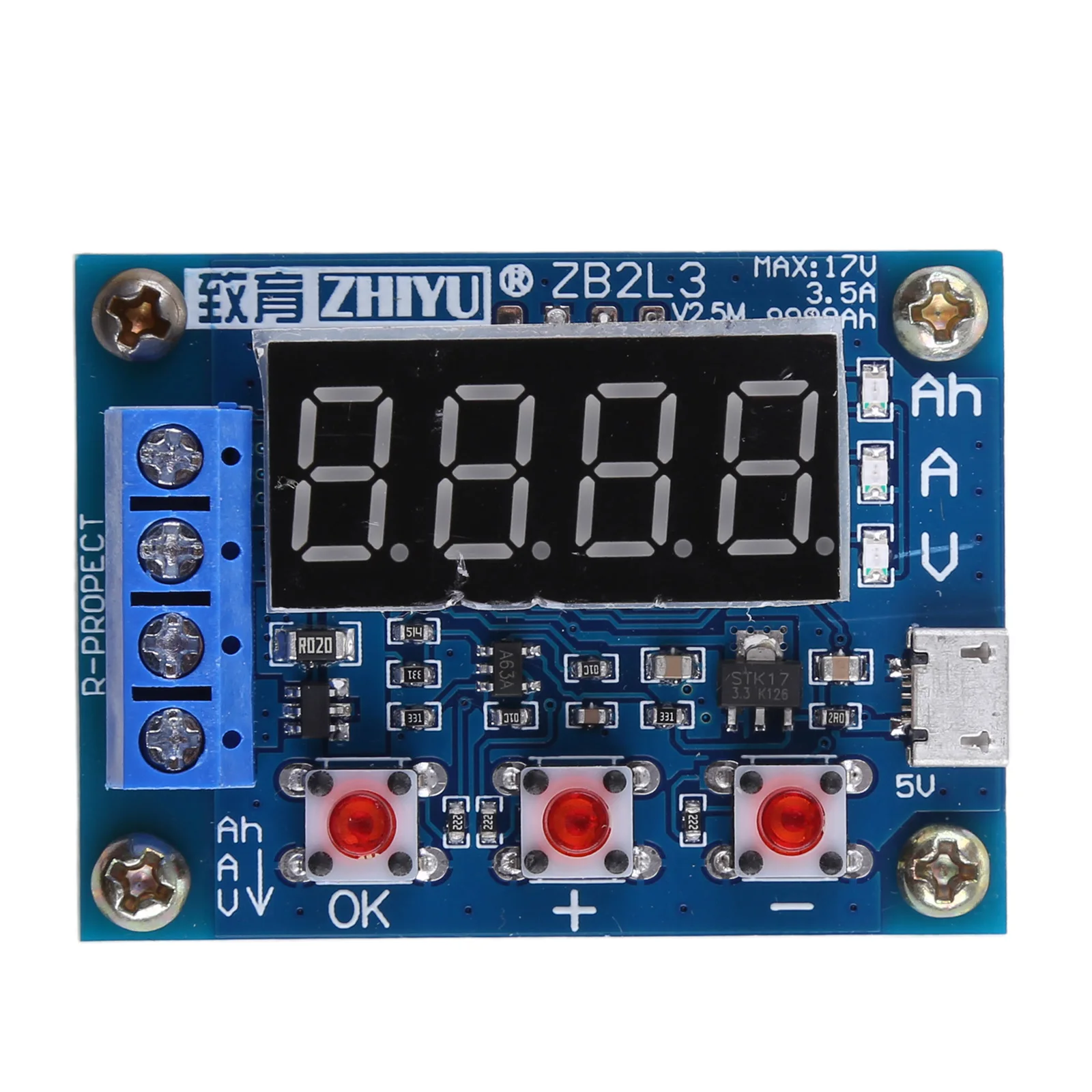 

1.2v 12v ZB2L3 18650 Li-ion Lithium Battery Capacity Tester Accuracy Measurement for Testing Voltage Discharge Capacity