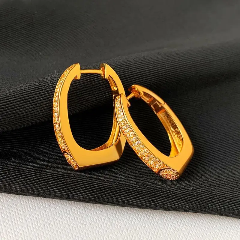 

CELI Earrings Unusual Accessories Luxury Jewelry For Woman 18k Gold Plated