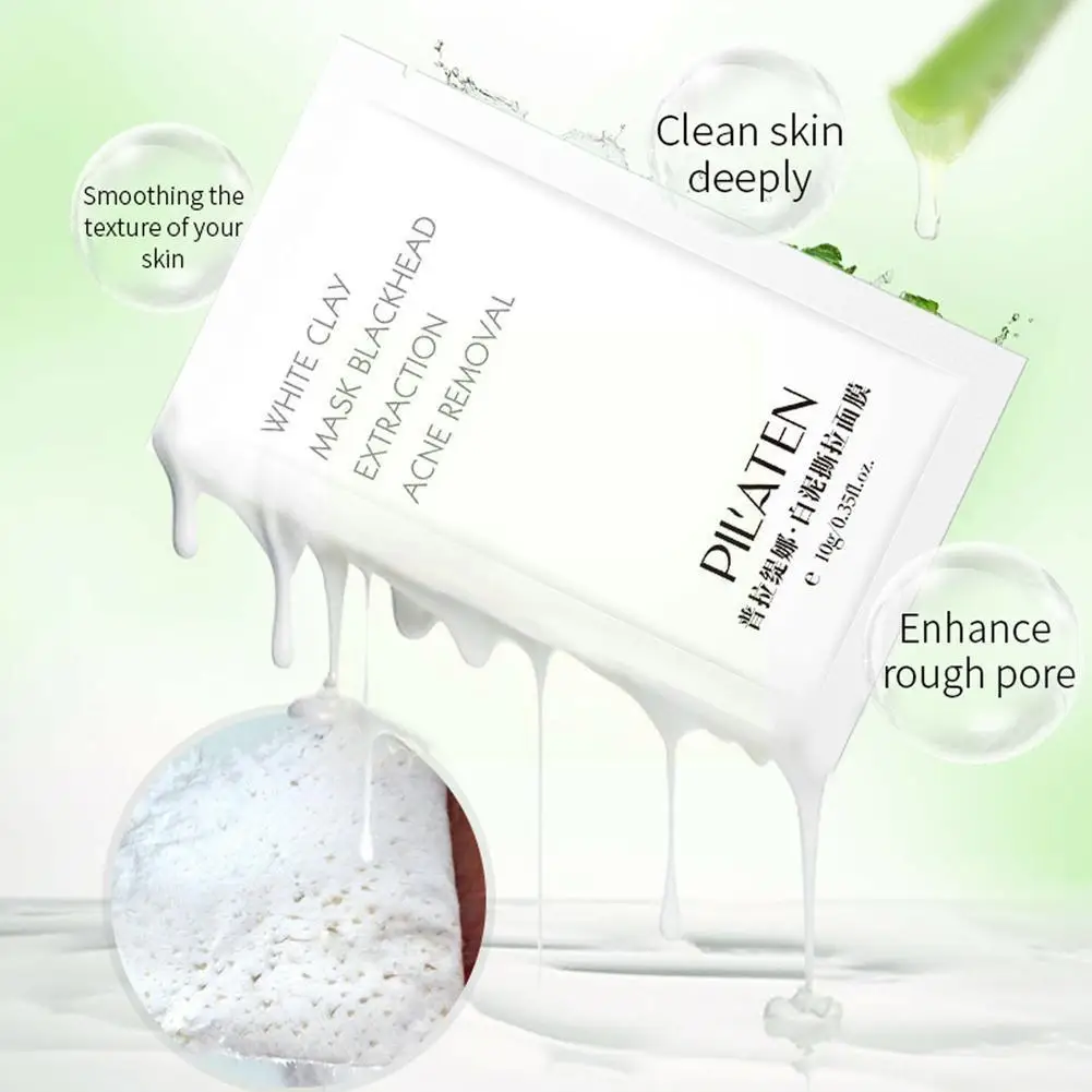 

White Clay Peel-off Cleaning Blackhead Acne Horny Skin Remove Face Care M9g1