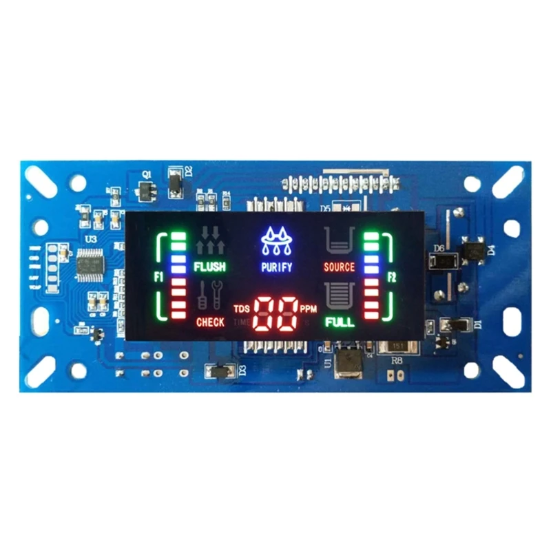 

DC24V RO, печатная плата очистителя воды, эффективная фильтрация, 12-контактная основная плата, светодиодный умный экран, плата
