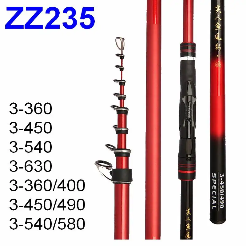 Рыболовная удочка из углеродного волокна ZZ235 Geegan 3 6 м 9 4 5 8 3-360 3-450 3-540 3-630 свинец