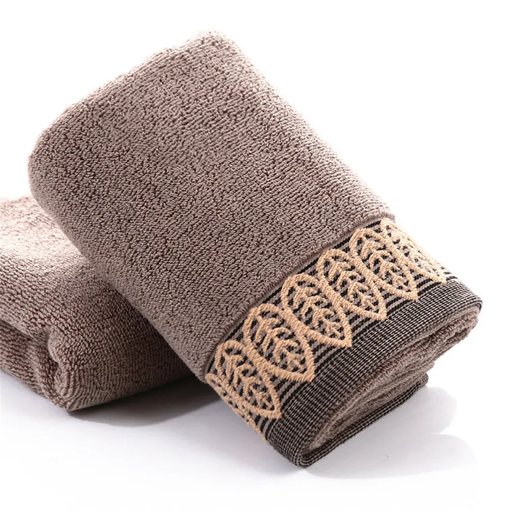 Полотенце из чистого хлопка 34x75 см вышитые полотенца для взрослых быстросохнущее