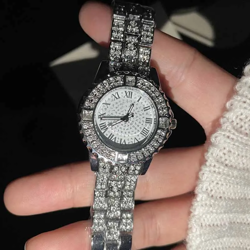 

Fashion Crystal Full Steel Diamond Women Watches Ladies Wristwatch Quartz Woman Feminino Relogio Reloj Hombre Montre Femme