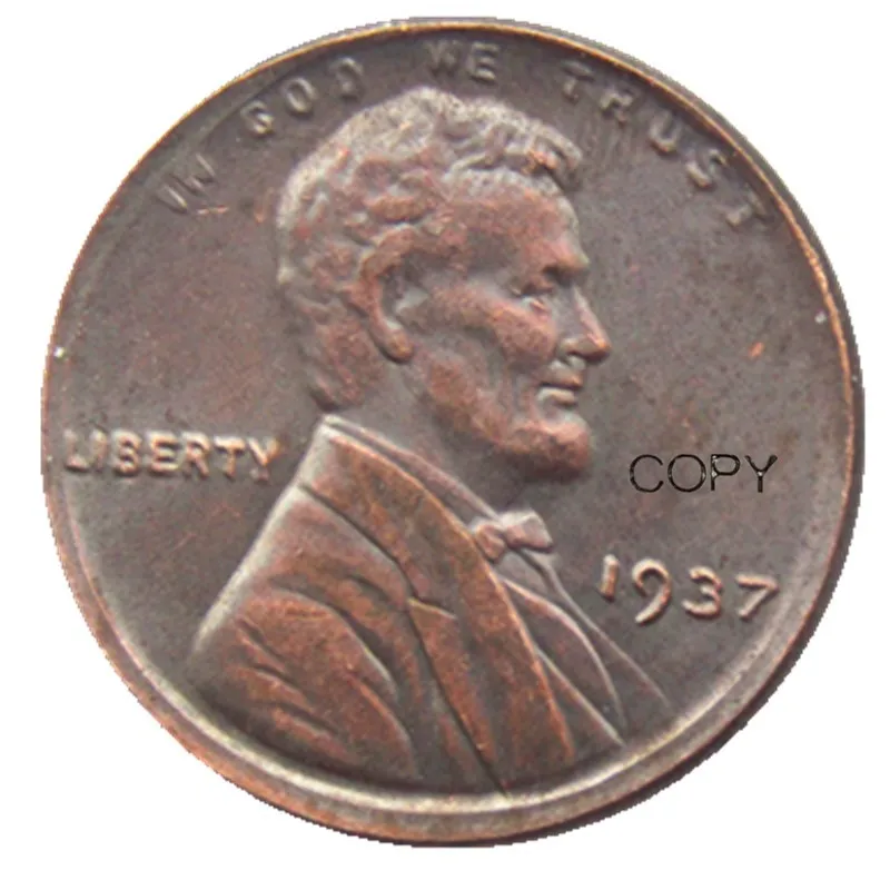 Копия монет US One Cent 1937P/D/S