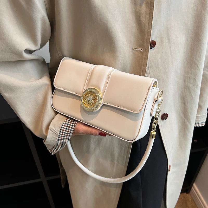 

ELM BAY|This Year's Fashionable High Sense New High Sense One Shoulder Fashionable Cross Body Small Square Bag Under The Armpit