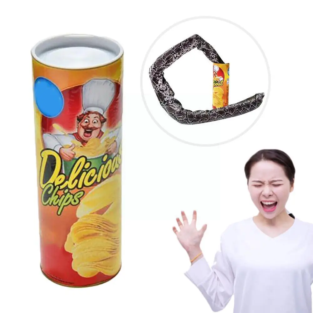 

1 шт., забавная игрушка-змея для украшения картофельных чипсов
