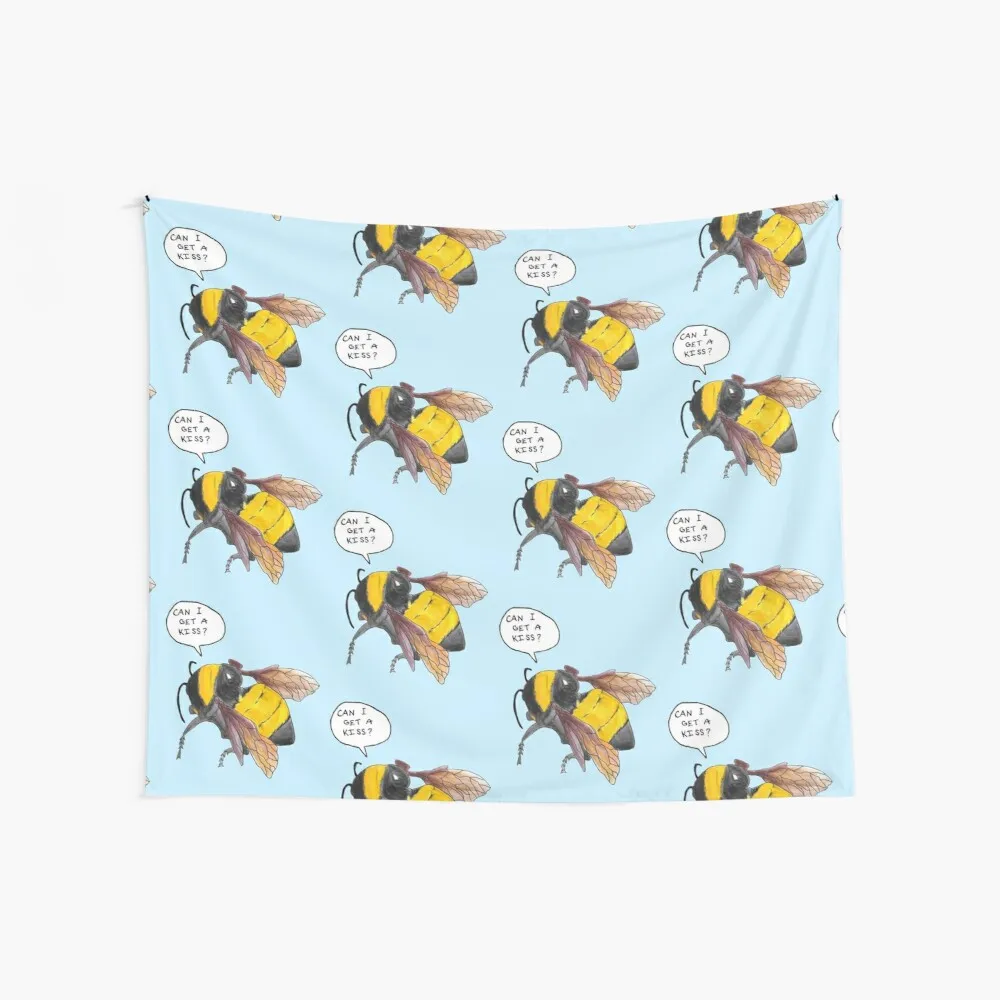 

Hand-Drawn Sffb Bee [Updated] Decorative Blanket Landscape Wall Cover Hangings Decoration Funny Tapestries