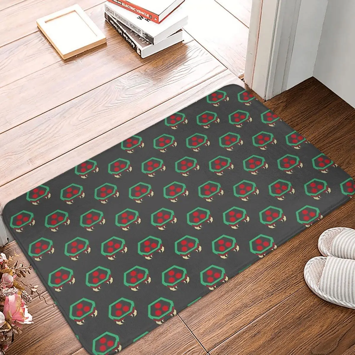 

Monster Hunter Bathroom Non-Slip Carpet Metroid Hunter Series Metroid Living Room Mat Entrance Door Doormat Home Decor Rug