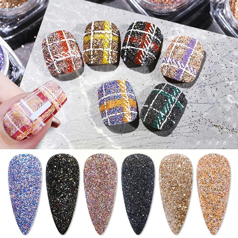 

Frosted Nail Art Glitter Nail Art Woolen Powder Particles Sugar Powder Nails 1 Accesorios Frosted Powder Pcs Nail Texture D D5x8