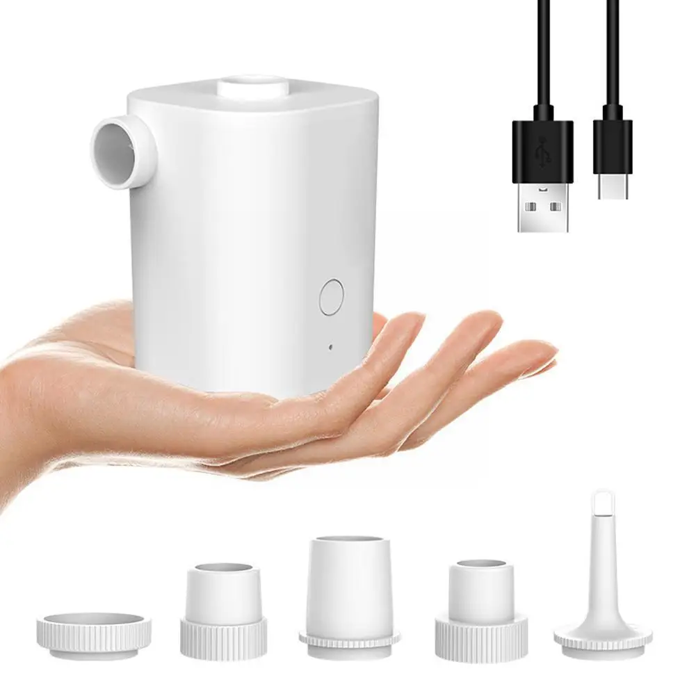 

Electric Portable Inflation Pump Usb Charging Mini Air Pump For Swimming Outdoor Camping Mattress Mat Vacuum Pump H8e1