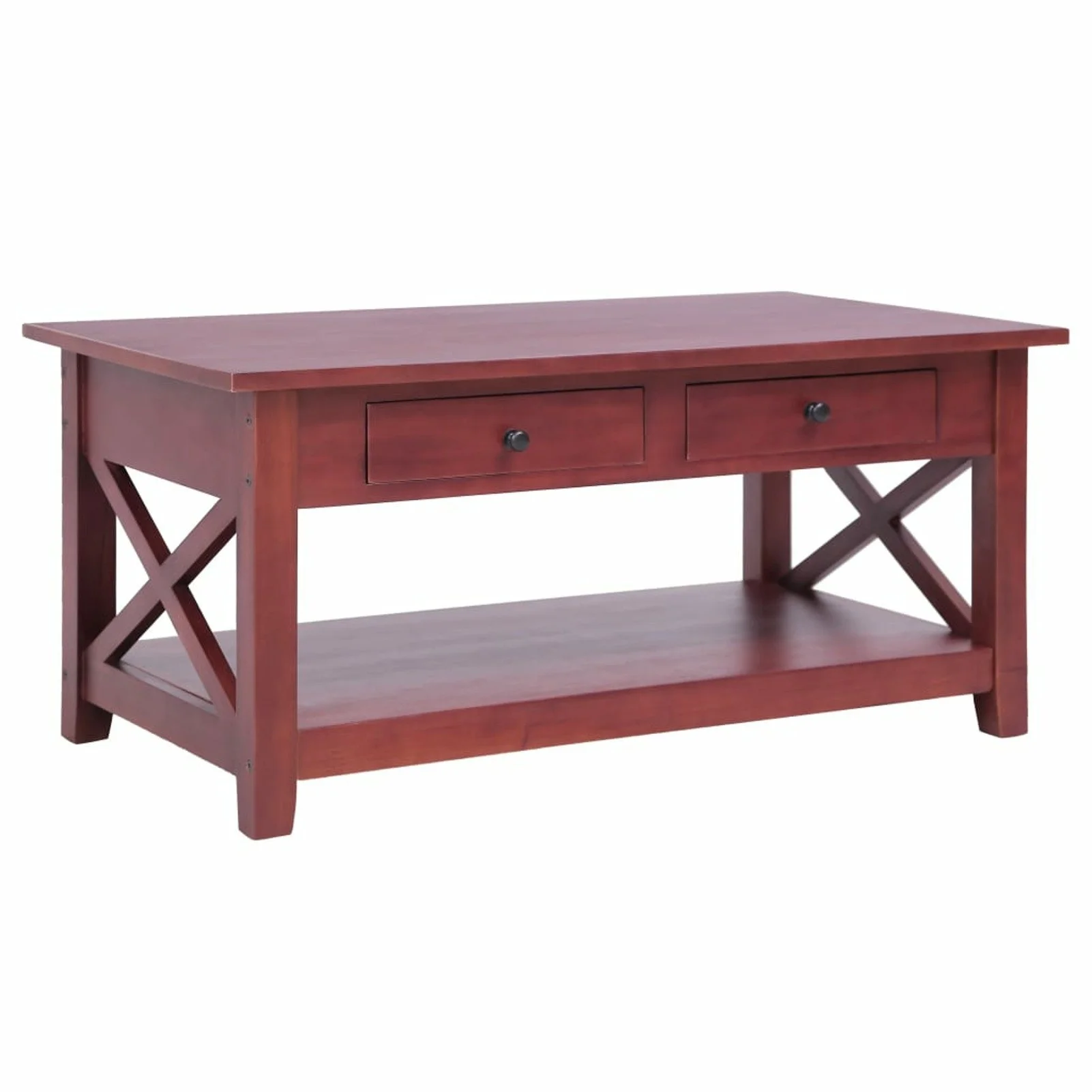 

Coffee Table Brown 39.4"x21.7"x18.1" Solid Mahogany Wood