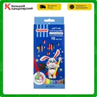 Набор цветных карандашей Пифагор Магия, 12 цветов, стираемые, с ластиком