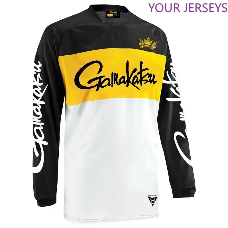 

2022 Outdoor Summer New Gamakatsu Long Sleeve Fishing Shirt Quick Dry Clothing Anti-UV Sunscreen Clothes Pesca Pesca Dawa