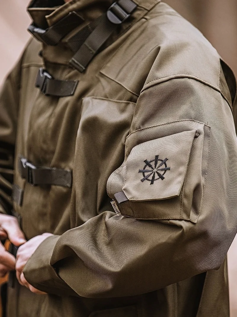 Куртка мужская тактическая в стиле ретро военная ветровка с несколькими