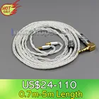 LN006350 99.99% чистого серебра XLR 3,5 мм 2,5 мм 4,4 мм кабель для наушников Sennheiser IE40 Pro