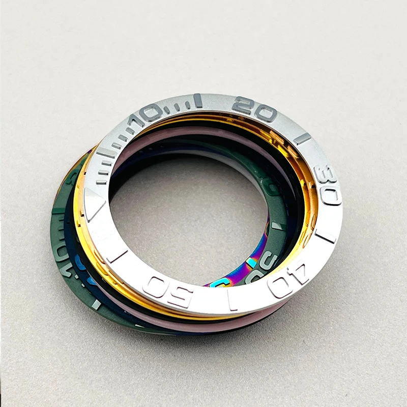 Mod 38mm Copper Ceramic Watch Case Sloped Bezel Insert Rings Inner Diameter 30.5mm Fits YM Men's Watch Replace Repair Parts