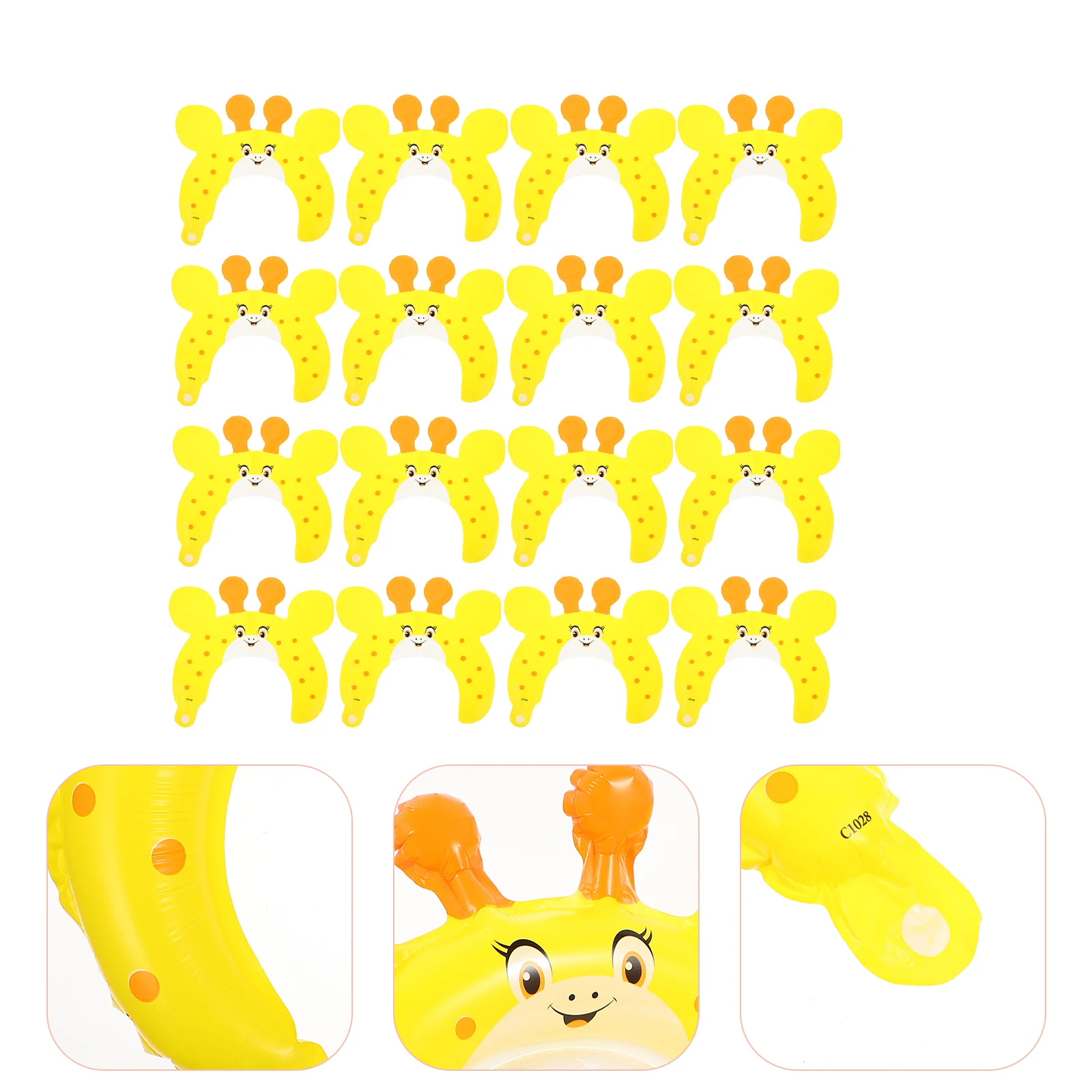 

Повязка на голову из алюминиевой пленки с воздушными шариками, 50 шт., декоративные костюмы для Хэллоуина, шапка для дня рождения, надувная повязка для волос для детей