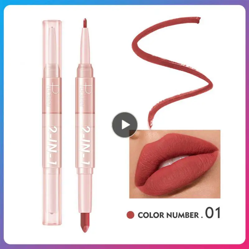 

Double Head Lipliner Lipstick Red Lip Tint Lip Liner Pencil 16 Colors Velvet Matte Lipstick Lipstick Pen Lips Makeup Cosmetics