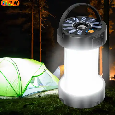 Фонарь для кемпинга, внешний фонарь, многофункциональный фонарь для палатки, портативные лампы, USB Перезаряжаемый Фонарик
