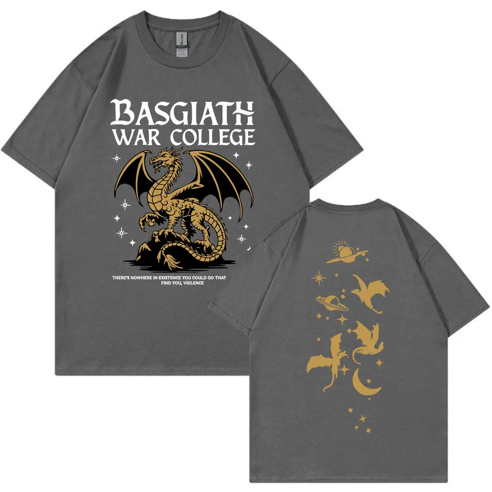 Двусторонняя футболка Fourth Wing Dragon Rider Basgiath War College, винтажные модные футболки в стиле Харадзюку, мужские хлопковые футболки большого размера (art.: 3920cd4adfb2c) - 3920cd4adfb2c