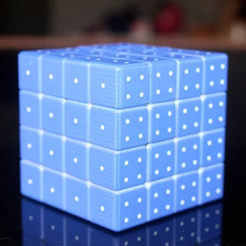 Волшебный куб с УФ-печатью, брайл, 2x2, 3x3, 4x4, рельефная 3D-печать, креативный куб-головоломка для любителей слепых брайлов, волшебный куб